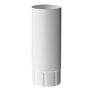 Труба водосточная Döcke STAL PREMIUM D90 1 м Пломбир