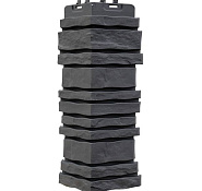 Угол фасадной панели наружный Сланец Classic Графит