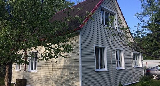 Монтаж винилового сайдинга в СНТ Ладога