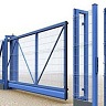 Ворота откатные вправо Grand Line Profi 2,03x6 RAL 5005 (синий)
