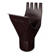 Воронка желоба Grand Line d=125/90 (RAL 8017 Коричневый)