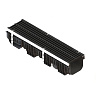 Standart Park Лоток водоотводный пластиковый с решеткой щелевой чугунной (кл. C) PolyMax Drive 1000х260х216 мм