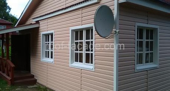 Виниловый сайдинг и водостоки в п. Мга