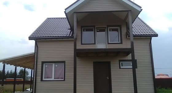 Монтаж металлочерепицы и винилового сайдинга в д. Войбокало