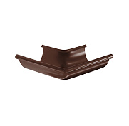 Угол желоба наружный Foramina Freeze D125/100 dark brown (темно-коричневый)
