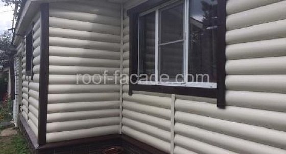 Облицовка виниловым блок-хаусом (Парголово)