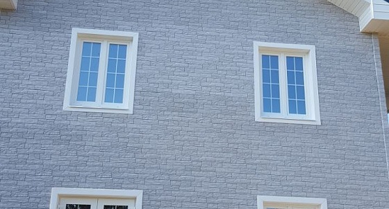 Облицовка фасадными панелями в д. Котельниково