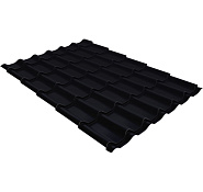 Металлочерепица Grand Line Classic 0,5 Satin Matt TX RAL 9005 черный