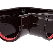 Угол желоба 90° Grand Line Дизайн 135/90 ПВХ коричневый (RR 32)