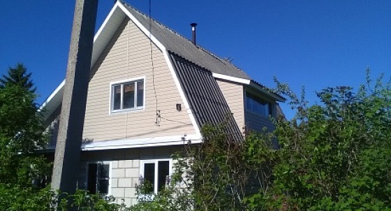 Отделка фронтонов виниловым сайдингом в Дивенской