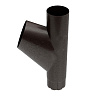 Тройник трубы D100 Foramina Freeze D125/100, dark brown (темно-коричневый)