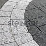 Steingot Тротуарная плитка Классика Арко Белый гранит (Bianco Nero) 60 мм
