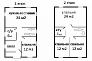Kоттедж 120 м2 Санкт-Петербург, г. Пушкин. Стоимость с материалами - 2 500 000 руб.