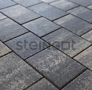 Steingot Тротуарная плитка Новый город Графитовый камень (Stein Black) 60 мм