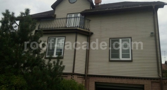 Монтаж гибкой черепицы в Cтрельне, С.-Петербург (июнь 2015)