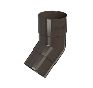 Колено трубы 135° ТН ПВХ, темно-коричневый
