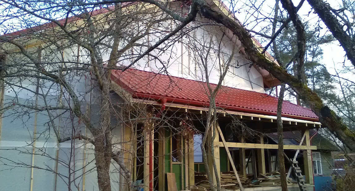 Монтаж металлочерепицы в СНТ Новая Ропша