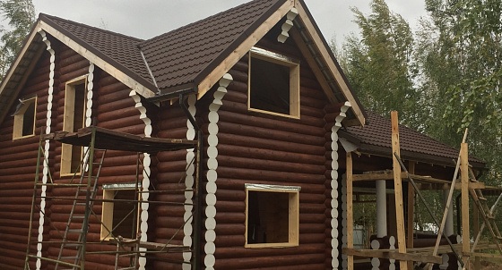 Монтаж композитной черепицы в д. Кунесть 