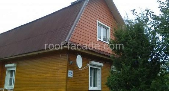 Отделка фронтонов Этернитом в Саперном