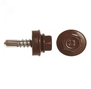 Саморезы 4,8х70 RAL 8017 (100 шт/уп) (р)