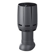 Выход вентиляции канализации неизолированный 110/500 с колпаком ВИЛПЕ FM Серый