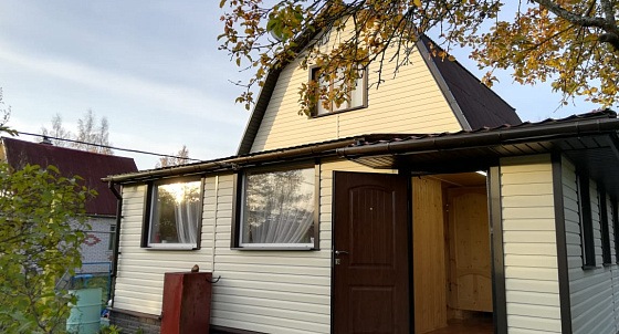 Монтаж винилового сайдинга в  д. Кобрино