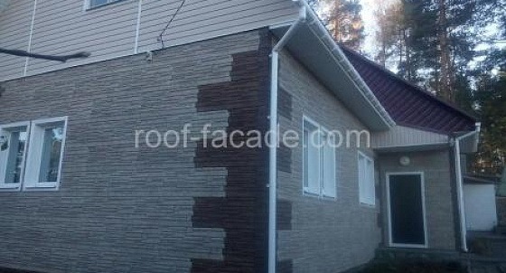 Облицовка фасадными панелями (Систо-Палкино)