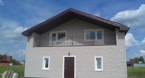 Отделка дома фасадными панелями СНТ Просторы