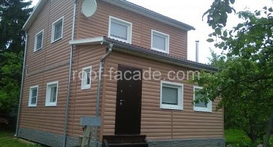 Отделка блокхаусом в Ропше