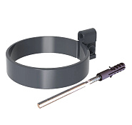 Хомут трубы L=140, ТН ПВХ МАКСИ, RAL 7024 (Графитово-серый)