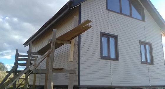 Отделка каркасного дома сайдингом